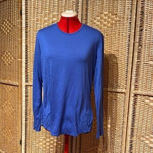 Women's merinos Blue Long Sleeve Top